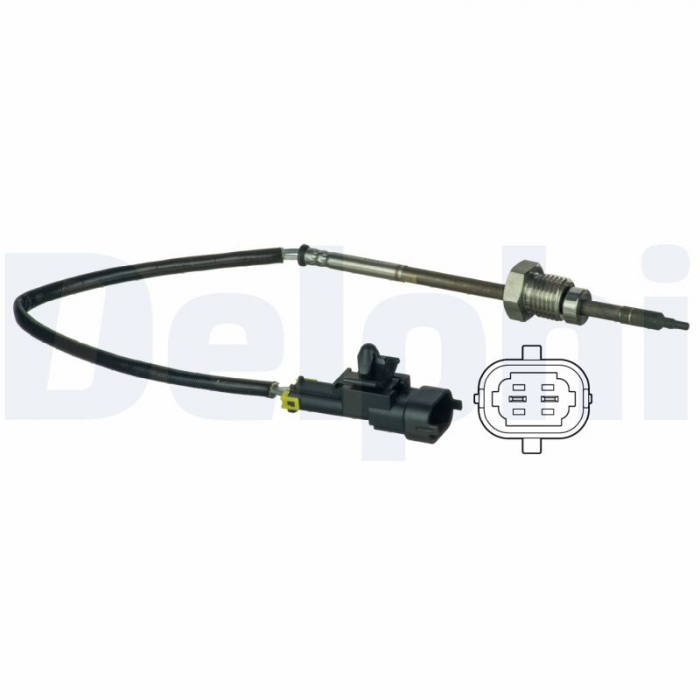 Senzor temperatura evacuare potrivit BMW 1 (E87), 5 (E60), 5 (E61); CHEVROLET CAPTIVA, CRUZE, ORLANDO; OPEL ANTARA A 2.0D/2.2D/2.5D dupa 2004 - (inainte de turbo) [2]