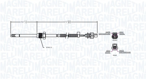 Senzor temperatura evacuare MERCEDES C T-MODEL (S204), C (W204), E T-MODEL (S211), E (W211), SPRINTER 3,5-T (906), SPRINTER 3-T (906), SPRINTER 4,6-T (906), SPRINTER 5-T (906) 2.1D-4.0D dupa 2002 [2]