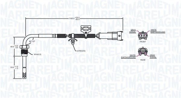 Senzor temperatura evacuare potrivit OPEL ASTRA H, ASTRA H GTC, ZAFIRA B 1.7D 2004-2015 [2]