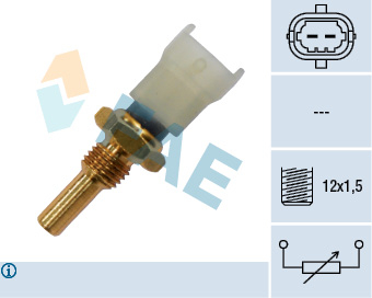 Senzor temperatura lichid racire potrivit OPEL AGILA, ASTRA G, ASTRA G/KOMBI, ASTRA H, ASTRA H GTC, CORSA B, CORSA C, CORSA C/HATCHBACK, FRONTERA B 1.0-3.0 1996-2015 (numar pini: 2, alb) [2]