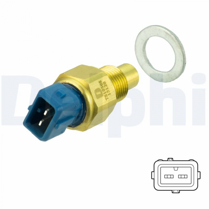 Senzor temperatura lichid racire (numar pini: 2, albastru) potrivit CITROEN BERLINGO, BERLINGO/MINIVAN, JUMPY I, XSARA, XSARA/HATCHBACK, XSARA/KOMBI; PEUGEOT 206, EXPERT 1.8/1.9D 11.93-12.15 [3]
