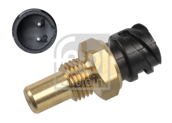 Senzor temperatura lichid racire potrivit MAN E2000, EL, EM, F2000, F8, F90, F90 UNTERFLUR, FOC, HOCL, L2000 D0824LF02-D2876LOH20 dupa 1983 (numar pini: 2, dimensiune cheie: 19mm, negru) [3]
