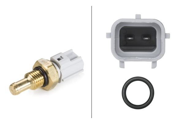 Senzor temperatura lichid racire potrivit VOLVO C30, S40 II, S80 II, V50, V70 III; FORD C-MAX, COUGAR, ESCORT CLASSIC, ESCORT VI, FIESTA V, FOCUS C-MAX 1.6-4.2 dupa 1995 (numar pini: 2, gri) [2]