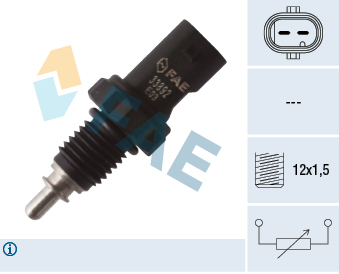 Senzor temperatura lichid racire (numar pini: 2, maro) potrivit AUDI A1, A3, A4 ALLROAD B8, A4 ALLROAD B9, A4 B8, A4 B9, A5, A6 ALLROAD C6, A6 ALLROAD C7, A6 C6, A6 C7, A7 1.2D-6.0D 05.03-