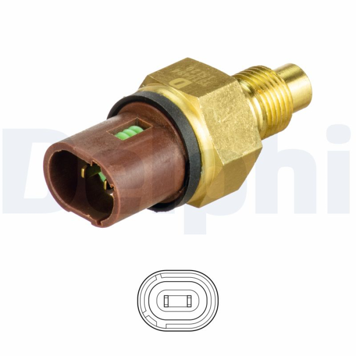 Senzor temperatura lichid racire potrivit RENAULT MEGANE I, MEGANE I CLASSIC, MEGANE SCÉNIC 1.4 1996-2003 (numar pini: 2, maro) [2]