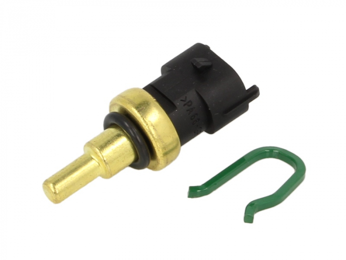 Senzor temperatura lichid racire (numar pini: 2, negru) potrivit ALFA ROMEO GIULIETTA, MITO; CHEVROLET AVEO; CITROEN NEMO, NEMO MINIVAN; FIAT 500, 500 C, 500L, 500X, DOBLO 0.9-2.2D 10.04-
