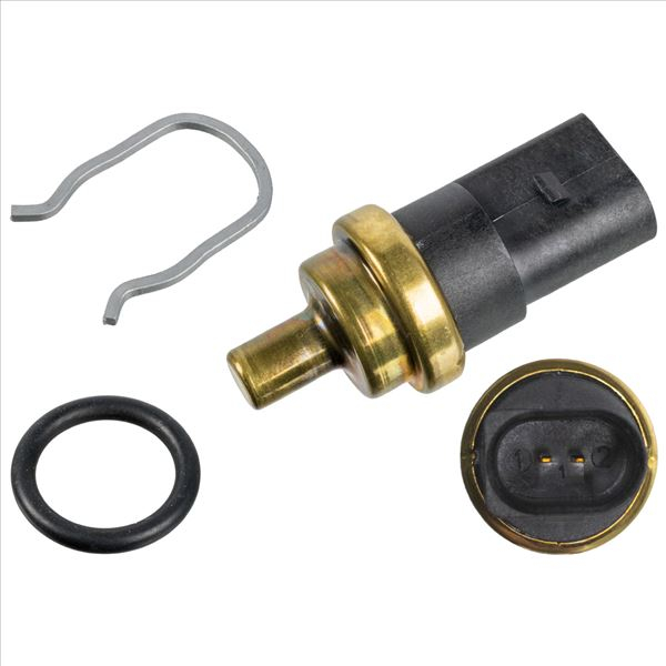 Senzor temperatura lichid racire potrivit AUDI A2, A3, A4 B5, A4 B6, A4 B7, A4 B8, A5, A6 ALLROAD C6, A6 C5, A6 C6, A8 D3, Q7; SEAT ALHAMBRA, ALTEA 1.2-5.0D 1995-2018 (numar pini: 2, negru) [2]