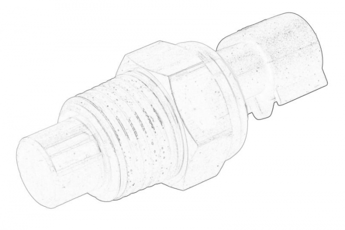 Senzor temperatura lichid racire (numar pini: 2) potrivit CASE IH 1070 U, 1080 U, 1090 U, 1095 C, 1100 U, 100, 110, 115, 125, 140, 130; NEW HOLLAND T4.105 F, T4.105 N, T4030 2WD, T4030 4WD, T4040 2WD