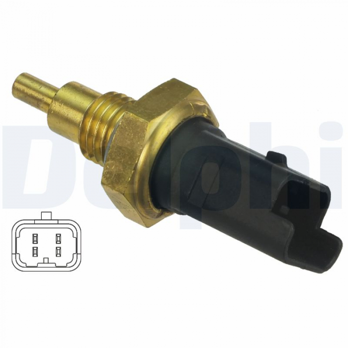 Senzor temperatura lichid racire (numar pini: 4, negru) potrivit ALFA ROMEO 147, 156, 166, GT, GTV, SPIDER; FIAT BARCHETTA, BRAVA, BRAVO I, MAREA, MULTIPLA, PALIO, PUNTO, SIENA 1.2-3.2 04.95- [3]