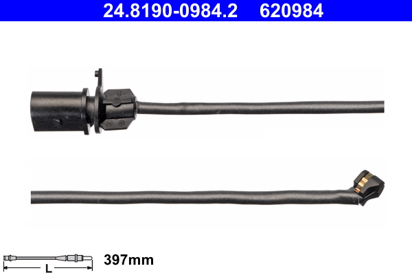 Senzor uzura placute frana Fata potrivit AUDI A4 ALLROAD B9, A4 B9, A5, A6 ALLROAD C8, A6 C8, A7, A8 D5, E-TRON, E-TRON GT, Q5, Q7, Q8, Q8 E-TRON; VW TOUAREG 1.4-Electric 01.15- [2]