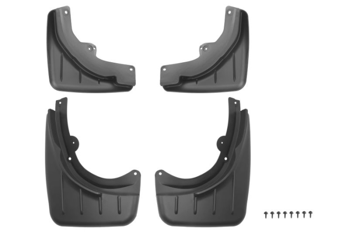 Set 4 buc aparatori noroi fata spate, stanga dreapta potrivit PORSCHE CAYENNE II 92A 958 06.10-09.17