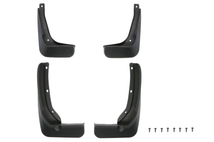 Set 4 buc aparatori noroi fata spate, stanga dreapta potrivit VW POLO V 6C Saloon 05.14-09.17