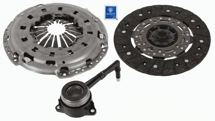 Set ambreiaj (240mm) potrivit AUDI A3, TT; SEAT LEON, LEON SC, LEON ST; SKODA OCTAVIA III; VW CC B7, GOLF VII, PASSAT ALLTRACK B7, PASSAT B7, PASSAT B7 KOMBI, SCIROCCO III 2.0D 08.10-