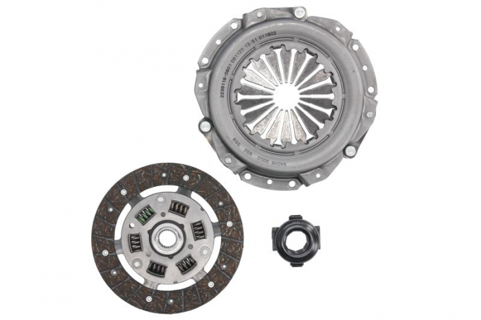 Set ambreiaj cu rulment (180mm) potrivit DACIA LOGAN, LOGAN EXPRESS, LOGAN II, LOGAN MCV, LOGAN MCV II, SANDERO, SANDERO II, SOLENZA; NISSAN KUBISTAR; RENAULT CLIO I, CLIO II 1.2-1.4LPG 01.91-