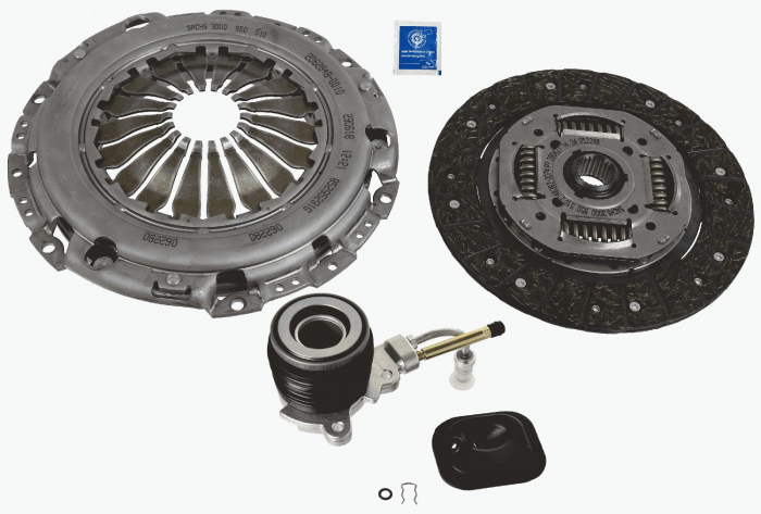 Set ambreiaj cu rulment hidraulic (228mm) potrivit FORD GALAXY I; SEAT ALHAMBRA; VW SHARAN 1.9D 2.0 2.3 03.95-03.10