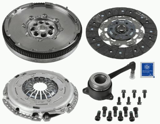 Set ambreiaj cu volanta masa dubla (240mm) AUDI A3, TT; SEAT ALTEA, ALTEA XL, LEON, TOLEDO III; SKODA OCTAVIA II, SUPERB II; VW CC, EOS, GOLF V, GOLF VI, JETTA III, PASSAT 1.8 2.0 dupa 2004