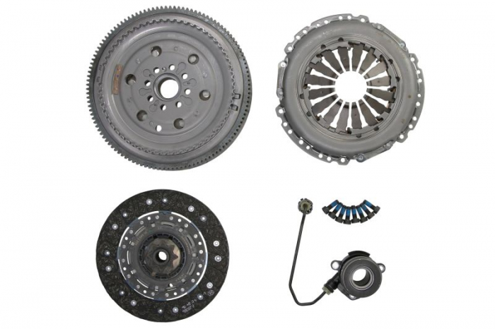 Set ambreiaj (cu volanta si rulment hidraulic) (cu cilindru sclav ambreiaj central; suruburi setate) potrivit ALFA ROMEO MITO; FIAT GRANDE PUNTO 1.3D 10.05-02.12