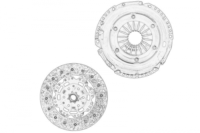 Set ambreiaj (disc + pressure plate, 125mm) potrivit OPEL ASTRA K, ASTRA K KOMBI, INSIGNIA B, INSIGNIA B GRAND SPORT 1.5D 08.19-