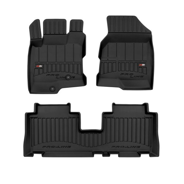 Set covorase cauciuc 3 piese proLine 3D, fata spate negru, potrivit CHEVROLET CAPTIVA 06.06-, SUV