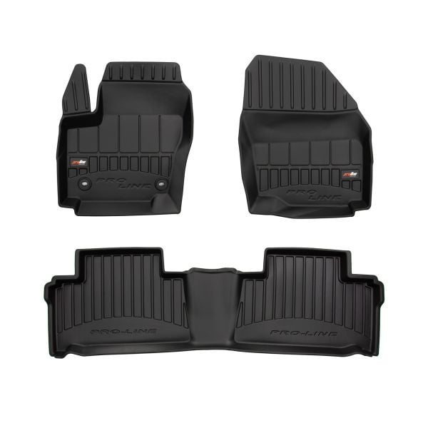 Set covorase cauciuc 3 piese proLine 3D, fata spate negru, potrivit FORD GALAXY II 05.06-06.15, Hatchback