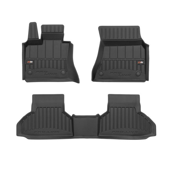 Set covorase cauciuc 3 piese proLine 3D, negru, potrivit BMW X6 (F16, F86) 08.14-07.19