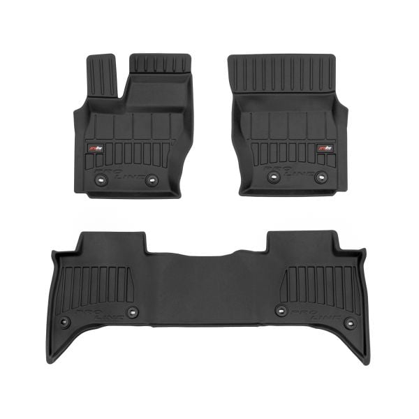 Set covorase cauciuc 3 piese proLine 3D, negru, potrivit LAND ROVER RANGE ROVER IV 08.12-