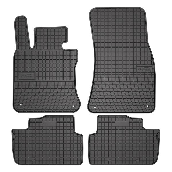 Set covorase cauciuc 4 piese BASIC, fata spate negru, potrivit BMW 4 (F32, F82), 4 (F33, F83), 4 (G22, G82) 07.13-