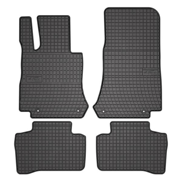 Set covorase cauciuc 4 piese BASIC, fata spate negru, potrivit MERCEDES GLC (X253) 06.15-, SUV