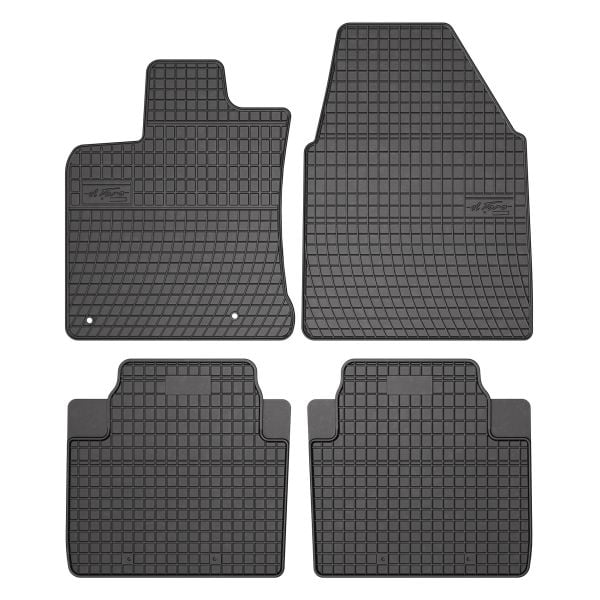 Set covorase cauciuc 4 piese BASIC, fata spate negru, potrivit NISSAN QASHQAI I 11.06-04.14