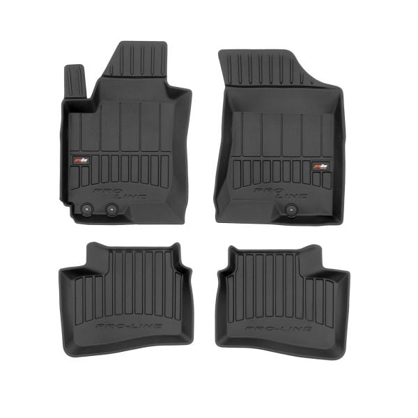 Set covorase cauciuc 4 piese proLine 3D, fata spate negru, potrivit HYUNDAI I30 10.07-11.11, Hatchback