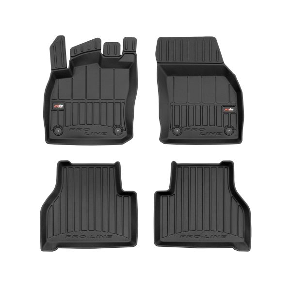 Set covorase cauciuc 4 piese proLine 3D, fata spate negru, potrivit VW CADDY ALLTRACK, CADDY ALLTRACK MINIVAN, CADDY IV, CADDY IV MINIVAN, CADDY V 05.15-, Minivan