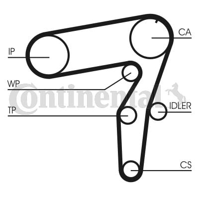 Set distributie cu pompa apa ALFA ROMEO 156, 166; FIAT MAREA; LANCIA KAPPA, KAPPA SW, LYBRA, LYBRA SW, THESIS 2.4D dupa 199707.09