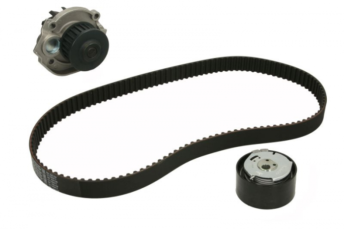 Set distributie potrivit ABARTH 124 SPIDER, 500 / 595 / 695, 500C / 595C / 695C, GRANDE PUNTO, PUNTO, PUNTO EVO; ALFA ROMEO GIULIETTA 1.2-3.0D dupa 1997 (curea + intinzator + Pompa apa) [2]