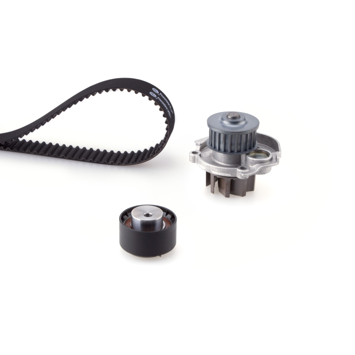 Set distributie potrivit ABARTH 500 / 595 / 695, 500C / 595C / 695C, GRANDE PUNTO, PUNTO, PUNTO EVO; ALFA ROMEO GIULIETTA 1.2-3.0D dupa 1997 (curea + intinzator + pompa apa) [2]