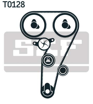 Set distributie potrivit ALFA ROMEO 147, 156, GT, GTV, SPIDER; FIAT BARCHETTA, BRAVA, BRAVO I, COUPE, MAREA, PUNTO; LANCIA DELTA II 1.8/2.0 1995-2012 (curea + intinzator + pompa apa) [2]