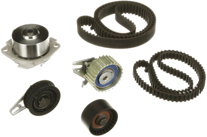Set distributie potrivit ALFA ROMEO 145, 146, 147, 155, 156, 166, GTV, SPIDER; LANCIA DEDRA, DELTA II 1.8/2.0 1995-2010 (curea + intinzator + pompa apa) [2]