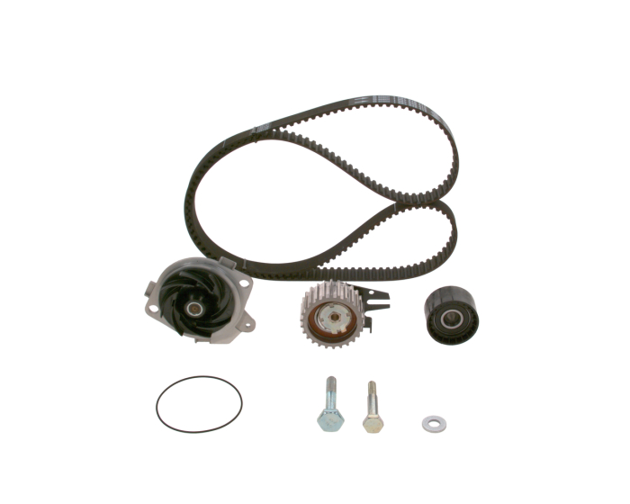 Set distributie potrivit ALFA ROMEO 145, 146, 147, 156, 159; FIAT BRAVA, BRAVO I, BRAVO II, DOBLO, DOBLO/MINIVAN, IDEA, MAREA 1.6D/1.9D/2.4D dupa 1997 (curea + intinzator + pompa apa) [2]