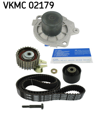 Set distributie potrivit ALFA ROMEO 145, 146, 147, 156, 159; FIAT BRAVA, BRAVO I, BRAVO II, DOBLO, DOBLO/MINIVAN, IDEA, MAREA, MULTIPLA 1.9D/2.4D dupa 1997 (curea + intinzator + pompa apa) [2]