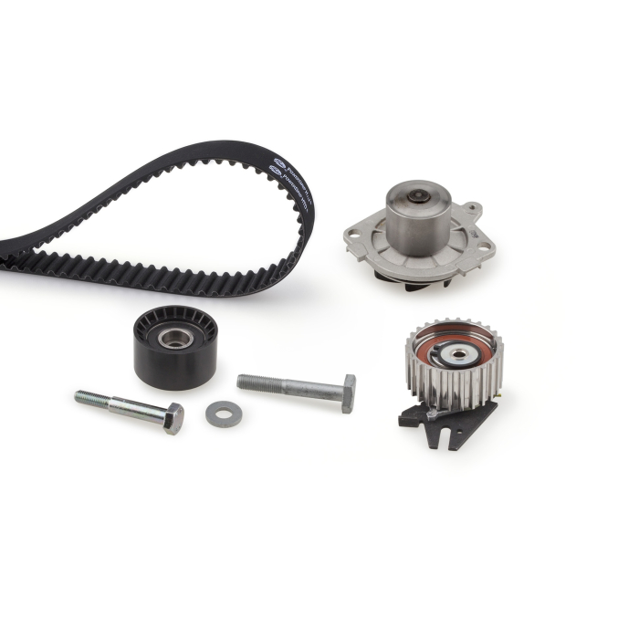 Set distributie potrivit ALFA ROMEO 145, 146, 147, 156, 159; FIAT BRAVA, BRAVO I, BRAVO II, DOBLO, DOBLO/MINIVAN, IDEA, MAREA, MULTIPLA 1.9D/2.4D dupa 1996 (curea + intinzator + pompa apa) [2]