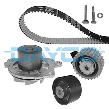 Set distributie (curea + intinzator + Pompa apa) potrivit ALFA ROMEO 147, 156, 159; FIAT BRAVO II, CROMA, CROMA/KOMBI, DOBLO, DOBLO/MINIVAN, GRANDE PUNTO, MAREA, PUNTO 1.9D/2.4D 09.97- [2]