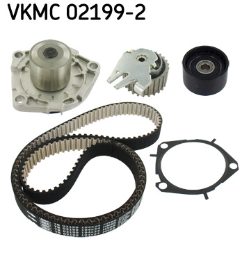 Set distributie potrivit ALFA ROMEO 147, 159, GIULIETTA, GT, MITO; FIAT 500L, 500X, BRAVO, BRAVO II, CROMA, DOBLO, DOBLO CARGO 1.6D/1.9D/2.0D dupa 2003 (curea + intinzator + pompa apa) [2]