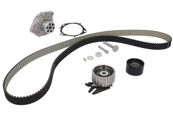 Set distributie (curea + intinzator + Pompa apa) potrivit ALFA ROMEO 147, 159, GIULIETTA, GT, MITO; FIAT 500L, 500X, BRAVO II, CROMA, DOBLO, DOBLO CARGO, DUCATO 1.6D 1.9D 2.0D 09.03-