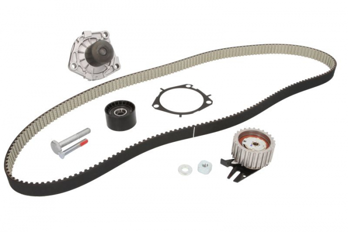 Set distributie (curea + intinzator + Pompa apa) potrivit ALFA ROMEO 147, 159, GT; FIAT CROMA, CROMA KOMBI, DOBLO, DUCATO, FREEMONT, STILO; JEEP RENEGADE 1.9D 2.0D 2.4D 06.03-