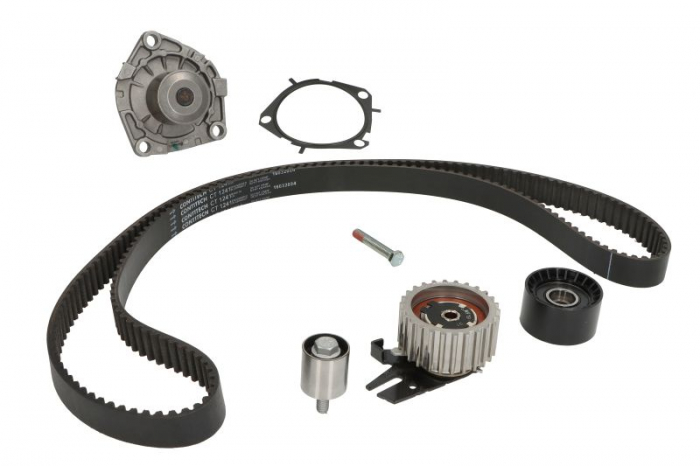 Set distributie (curea + intinzator + Pompa apa) potrivit ALFA ROMEO GIULIA, STELVIO 2.2D 10.15-