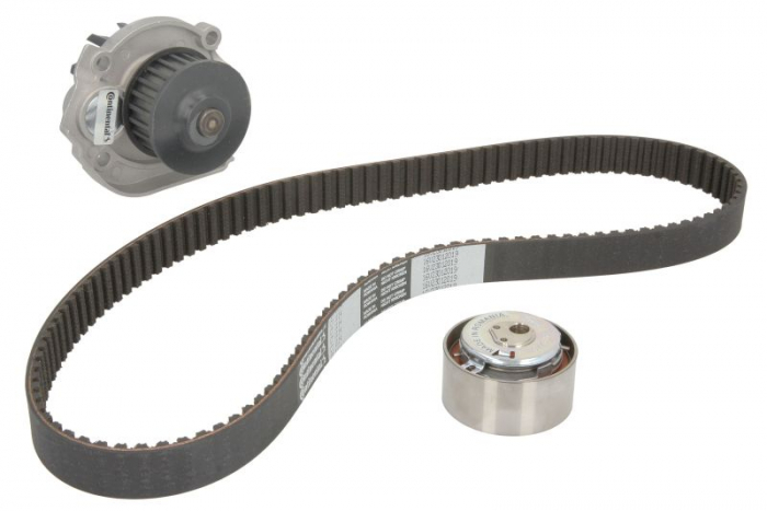 Set distributie (curea + intinzator + Pompa apa) potrivit ALFA ROMEO GIULIETTA/HATCHBACK; FIAT 500L, FIORINO, GRANDE PUNTO, LINEA, PANDA, PANDA/HATCHBACK, PUNTO EVO 1.1-1.4LPG 09.03- [2]