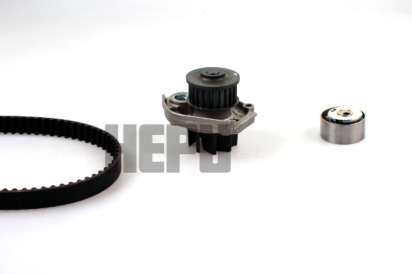 Set distributie potrivit ALFA ROMEO MITO; AUDI A6 C7; FIAT 500, 500 C, 500L, DOBLO, DOBLO/MINIVAN, FIORINO, FIORINO/MINIVAN, GRANDE PUNTO 1.0H-3.0D dupa 1993 (curea + intinzator + pompa apa) [2]