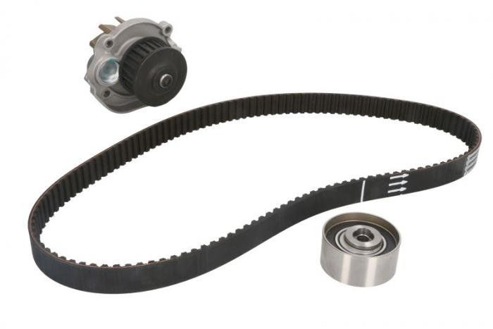 Set distributie (curea + intinzator + Pompa apa) potrivit ALFA ROMEO MITO; FIAT 500, 500 C, 500L, DOBLO, DOBLO MINIVAN, FIORINO, FIORINO MINIVAN, GRANDE PUNTO, IDEA 1.2-1.4LPG 09.93-