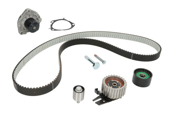 Set distributie potrivit ALFA ROMEO TONALE; FIAT 500X, DOBLO, DOBLO CARGO, TIPO; JEEP COMPASS 1.6D dupa 2015 (curea + intinzator + pompa apa) [1]