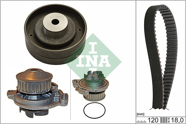 Set distributie potrivit AUDI 100 C2, 100 C3, 200 C2, 200 C3, 80 B2, 90 B2, 90 B3, COUPE B2, COUPE B3, QUATTRO 1.9-2.3 1977-1991 (curea + intinzator + pompa apa) [2]