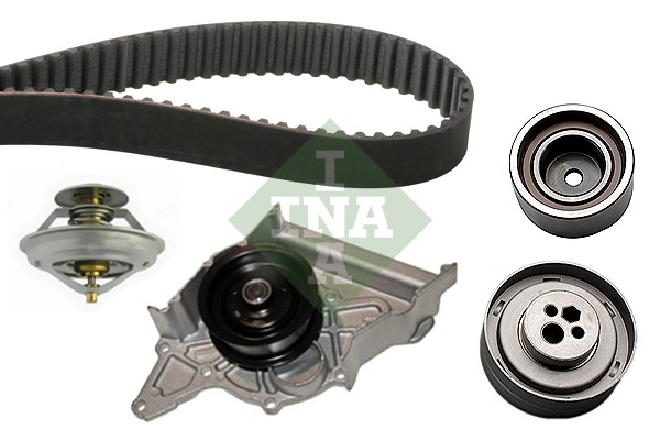 Set distributie potrivit AUDI 100 C4, 80 B4, A4 B5, A6 C4, A8 D2, CABRIOLET B3, COUPE B3 2.6/2.8 1990-2001 (curea + intinzator + pompa apa) [2]